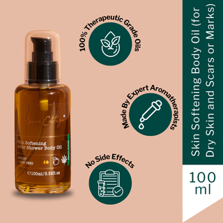 Skin Softening Body Oil (for Dry Skin, Eczema and Psoriasis prone skin, Scars and Marks) (100ml)