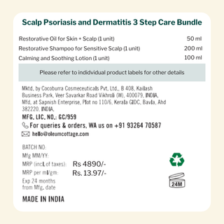 Scalp Psoriasis and Dermatitis 3 Step Care Bundle