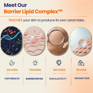 Daily Repair Body Oil with Barrier Lipid Complex™ helps restore the skin barrier, stimulate natural ceramide production, provide fast itch relief, repair damaged skin, and soothe dry sensitive skin.