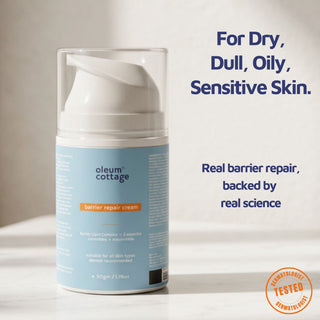 Barrier Repair Cream for dry, dull, oily and sensitive skin with a dermatologist-tested formula that repairs the skin barrier for healthy, hydrated and radiant skin.