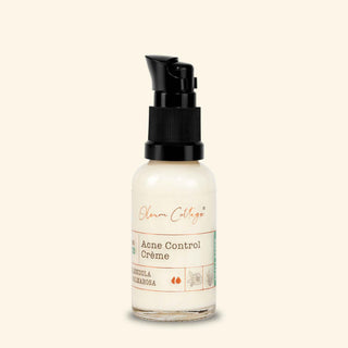 Oleum Cottage Acne Control Cream bottle for oily, acne-prone and combination skin, 30 gm natural moisturizer