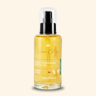 Oleum Cottage Deeply Conditioning Hair Growth Oil, 100ml scalp and hair oil with castor and rosemary for reducing hair fall and promoting regrowth